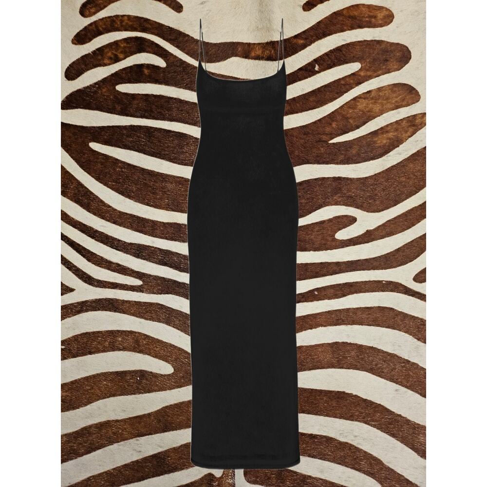 MIAOU Thais Body Con Black Mesh Dress Sz S - Picture 2 of 4
